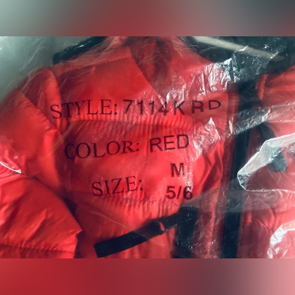 Urban Republic nylon, Packable Puffer Jacket, Size 5/6 Red NWT WARM. - Picture 5 of 10